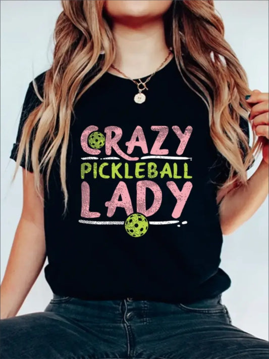 Pickleball Lady Casual Top For Summer & Spring